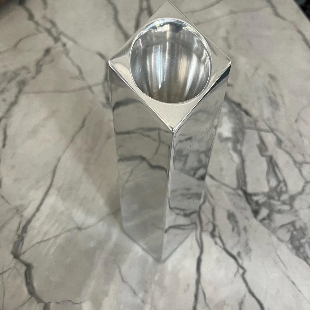 Vintage Nambe 1996-6114 By Fred Bould Candle Holder